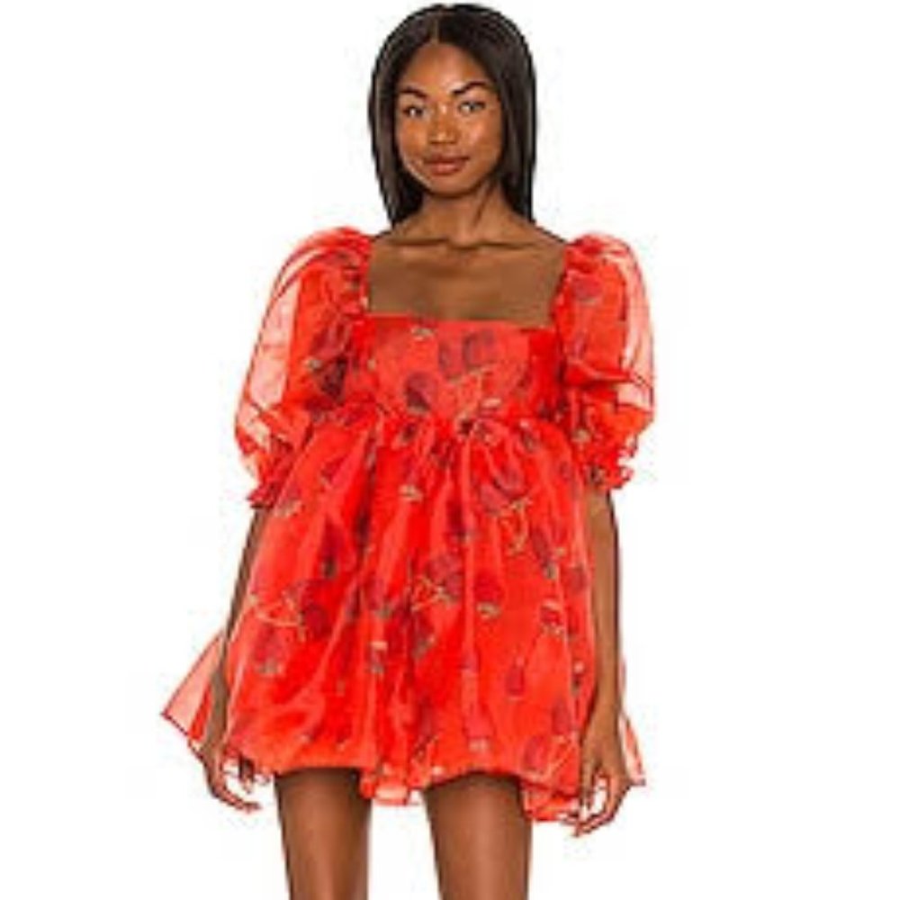 Selkie The Puff Dress in Strawberries